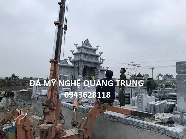 Lăng mộ đá, Mộ đá và các vấn đề tâm linh liên quan khi xây dựng - Nghệ nhân Quang Trung 31 Lang mo da DEP tieu bieu