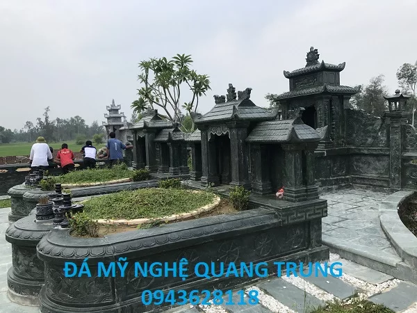 Khu Lăng mộ đá xanh rêu đẹp của Đá mỹ nghệ Quang Trung