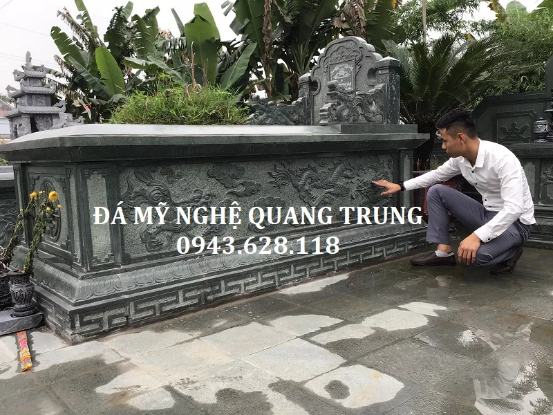 Hoa văn Mộ đá đẹp của Đá mỹ nghệ Quang Trung
