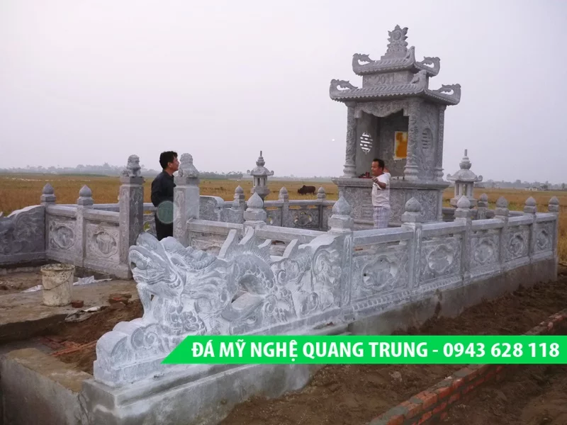 Mẫu Lan can đá đầu rồng đẹp 2 Mẫu Lan can đá đẹp-1