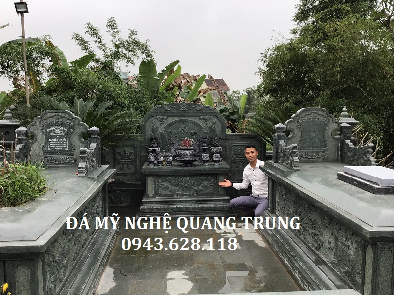 Tổng quan Khu Lăng mộ đá xanh rêu đẹp - Mẫu Lăng mộ đá ĐẸP năm 2019 của Đá mỹ nghệ Quang Trung