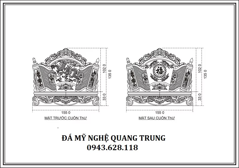 THIẾT KẾ CHI TIẾT CUỐN THƯ ĐÁ 1.55 Lăng mộ đá, Mộ đá Ninh Bình