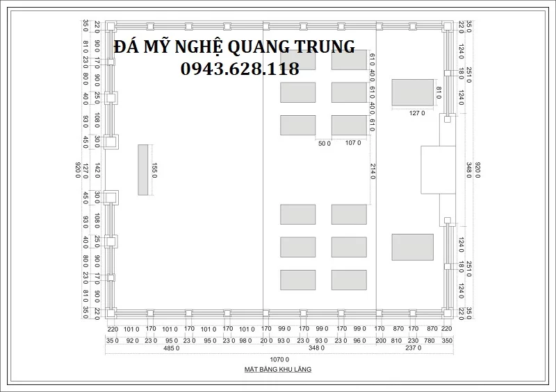 THIẾT KẾ MẶT BẰNG KHU LĂNG MỘ BÁC THUYÊN Lăng mộ đá, Mộ đá Ninh Bình