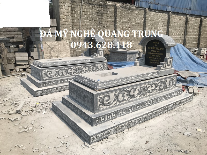 MỘ BÀNH ĐÁ KT 107X192 Lăng mộ đá, Mộ đá Ninh Bình