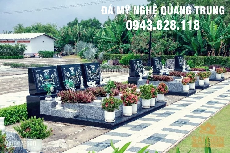 Lăng mộ đá thiết kế theo kiểu châu âu có thể sử dụng đá hoa cương hoặc đá xanh nguyên khối tự nhiên