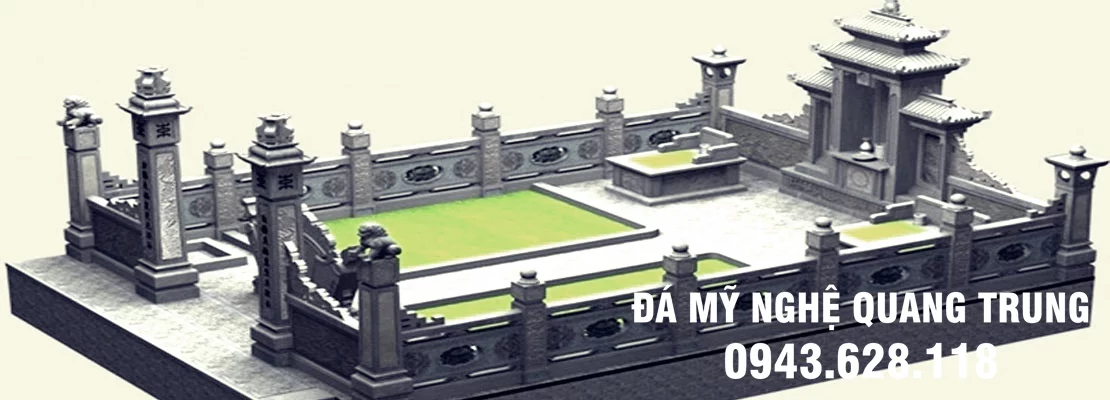 Những mẫu Lăng mộ đá, Mộ đá thiết kế theo kiểu hiện đại Châu Âu - Đá Mỹ Nghệ Quang Trung Ninh Bình