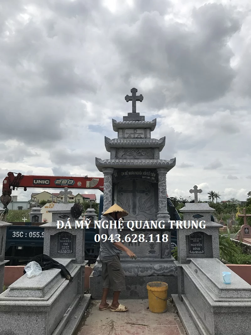 10 Mẫu Lăng Thờ Đơn Đá Đẹp - Đá Mỹ Nghệ Quang Trung Ninh Bình