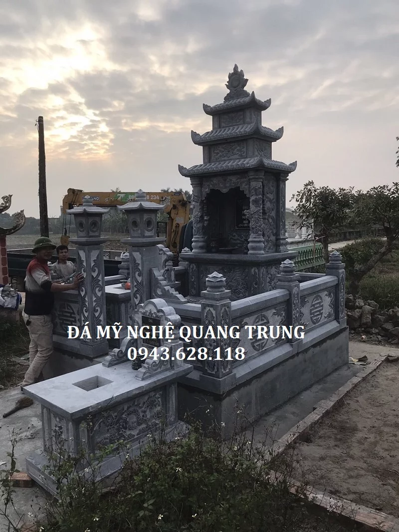 10 Mẫu Lăng Thờ Đơn Đá Đẹp - Đá Mỹ Nghệ Quang Trung Ninh Bình