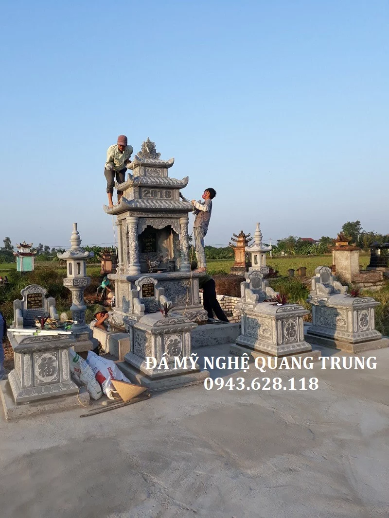 10 Mẫu Lăng Thờ Đơn Đá Đẹp - Đá Mỹ Nghệ Quang Trung Ninh Bình