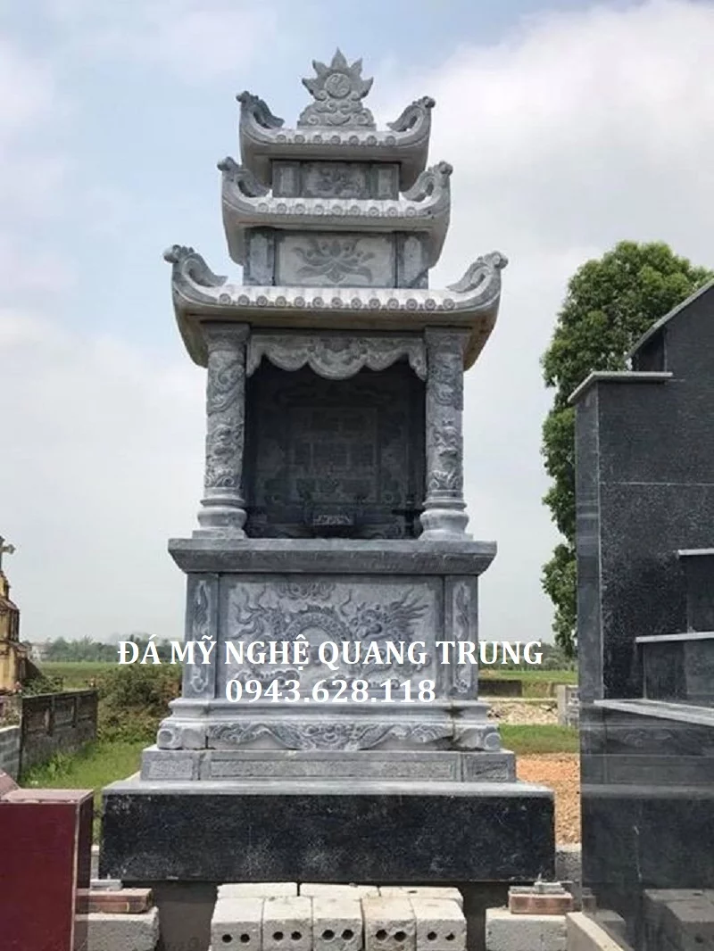 10 Mẫu Lăng Thờ Đơn Đá Đẹp - Đá Mỹ Nghệ Quang Trung Ninh Bình