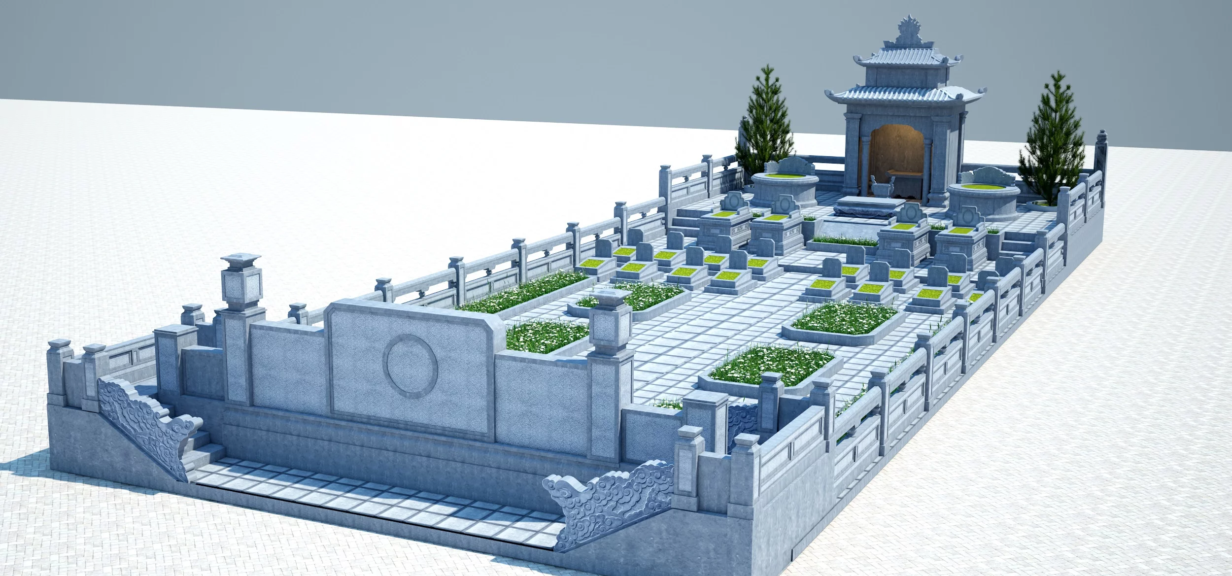 Ban ve - Thiet ke Khu lang mo da dep 2019