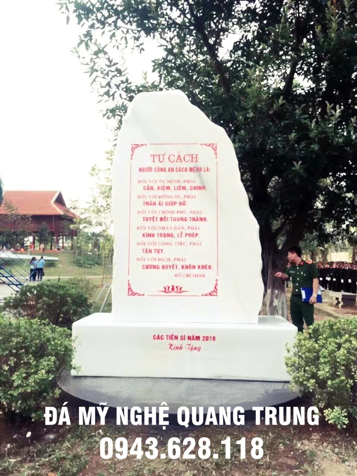 Bia da ky niem - mau bia da tu nhien lam ky niem dep