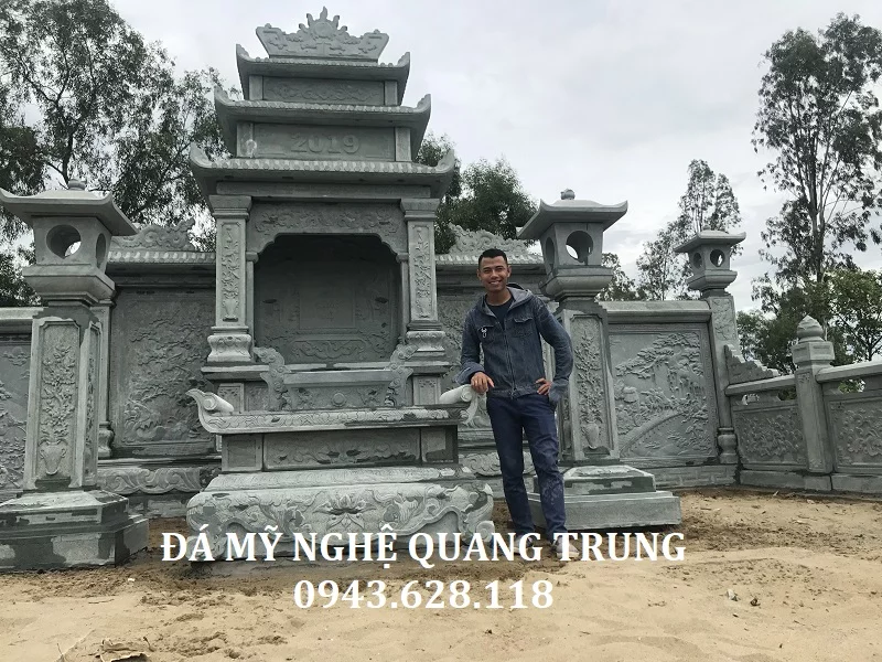 LĂNG MỘ ĐÁ XANH RÊU CAO CẤP CVB