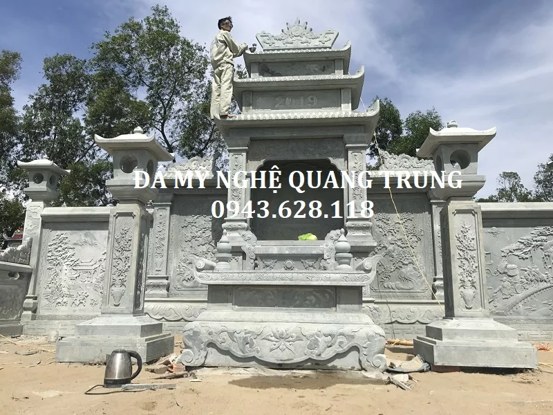 LĂNG THỜ ĐÁ XANH RÊU CAO CẤP