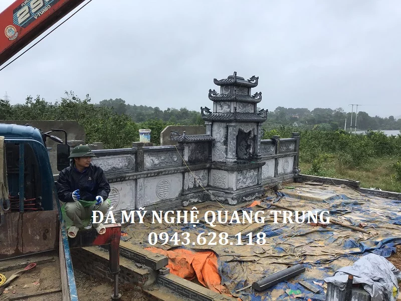 Khu lăng mộ đá xanh rêu tại Vĩnh Bảo, Hải Phòng - Đá Mỹ Nghệ Quang Trung Ninh Bình