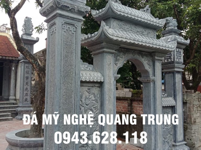 Cổng đá cơ bản và đơn giản cho Nhà thờ họ/Nhà thờ tổ, Đình, Chùa
