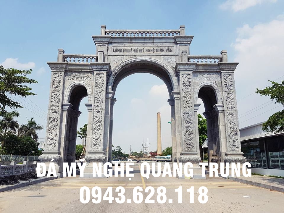 Cổng làng đá - Cổng làng nghề đá mỹ nghệ Ninh Vân, Hoa Lư, Ninh Bình
