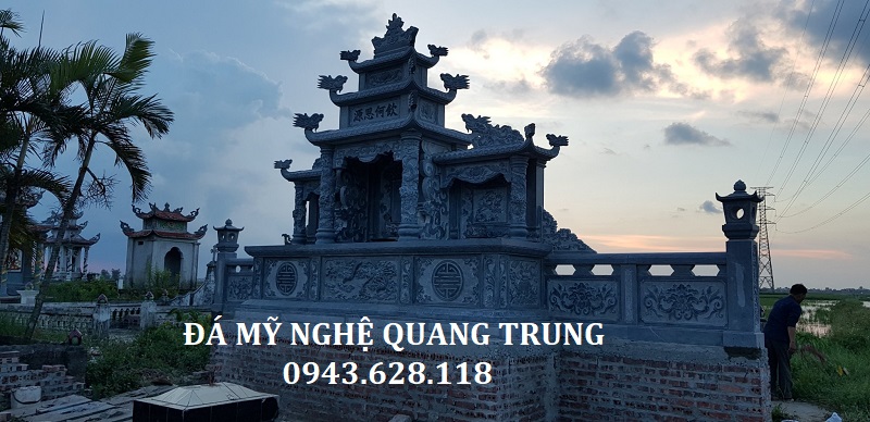 LĂNG THỜ HỘP ĐÁ XANH ĐEN Lăng mộ đá, Mộ đá Ninh Bình