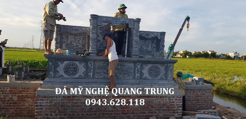 Lăng mộ đá, Mộ đá và các vấn đề tâm linh liên quan khi xây dựng - Nghệ nhân Quang Trung 34 LẮP ĐẶT LĂNG THỜ HỘP