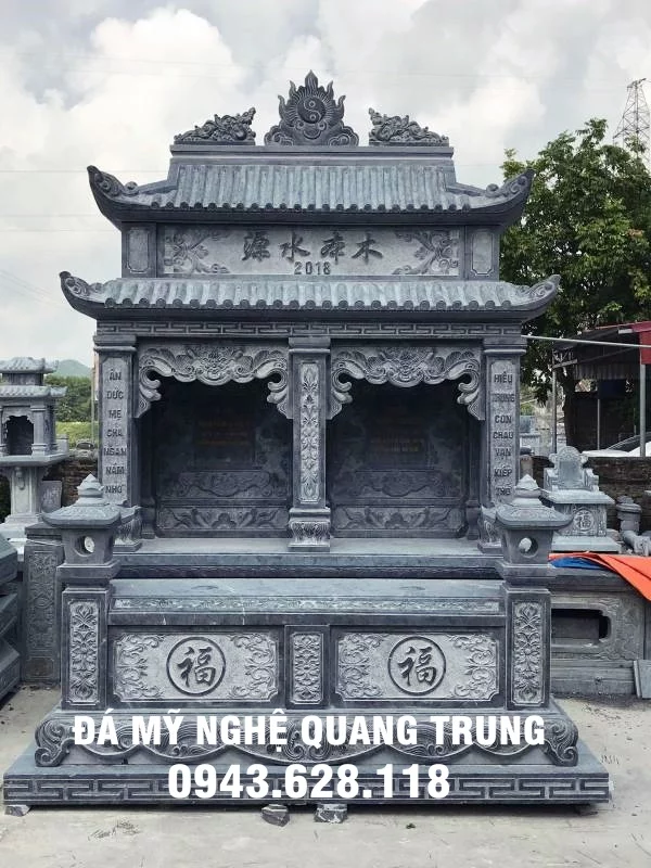 Mộ đá đôi hai mái đẹp Quang Trung