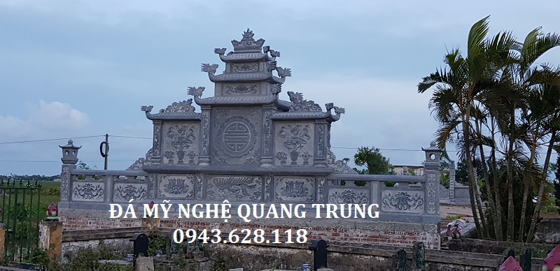 MẶT SAU KHU LĂNG MỘ ĐÁ XANH ĐEN Lăng mộ đá, Mộ đá Ninh Bình