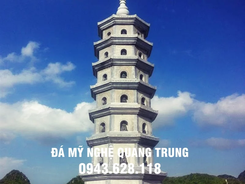 Lam Bao thap da Mo bao thap bang da xanh nguyen khoi