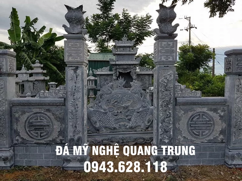 Mau cong da pho bien cua Khu lang mo da dep