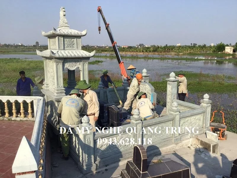 Goc nhin Khu lang mo da xanh reu nhin tu tren cao