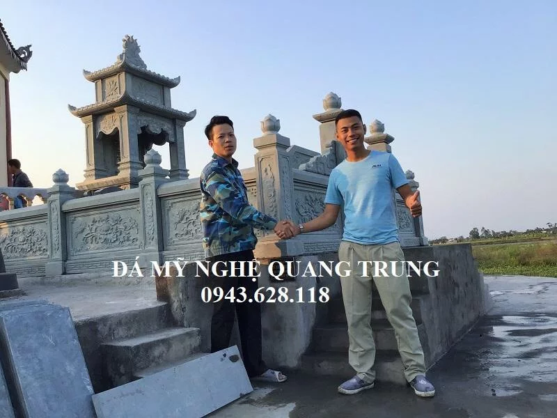 Khach hang cam on Nghe nhan tre Quang Trung da xay lap mot Khu lang mo da xanh reu DEP cho dong ho