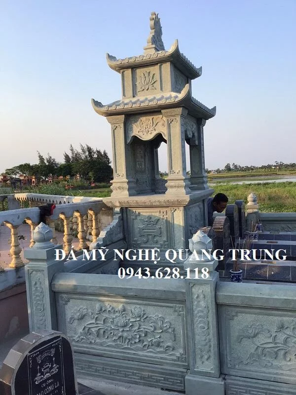 Khu lăng mộ đá xanh rêu tại Vĩnh Bảo, Hải Phòng - Đá Mỹ Nghệ Quang Trung Ninh Bình