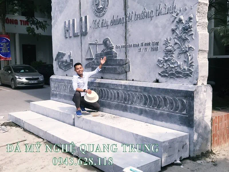 Tư vấn, thi công, lắp đặt Bia đá tự nhiên Trường Đại học Luật Hà Nội 49 Bia da Truong Dai hoc Luat Ha Noi