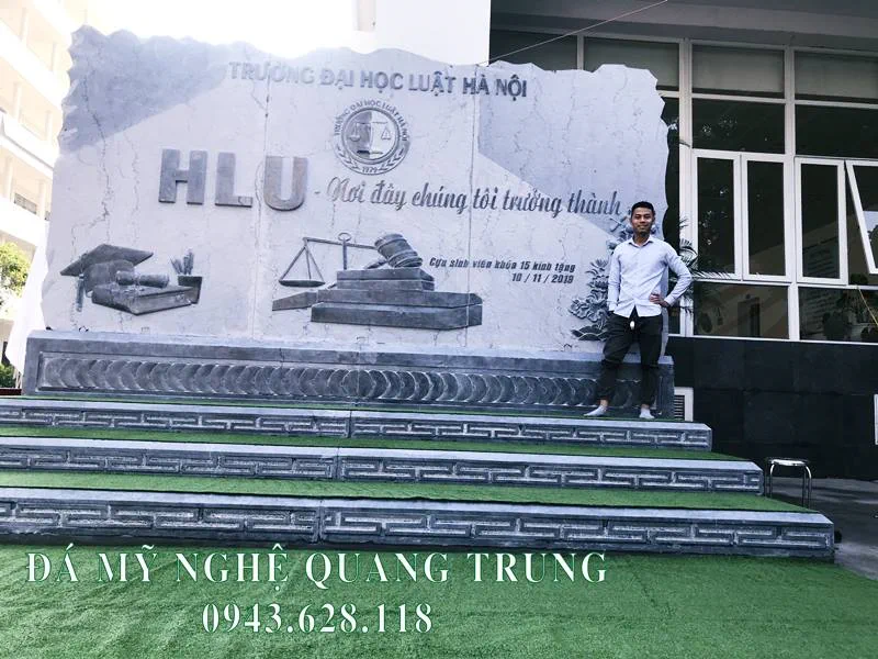 Tư vấn, thi công, lắp đặt Bia đá tự nhiên Trường Đại học Luật Hà Nội 51 Bia da tu nhien Truong Dai hoc