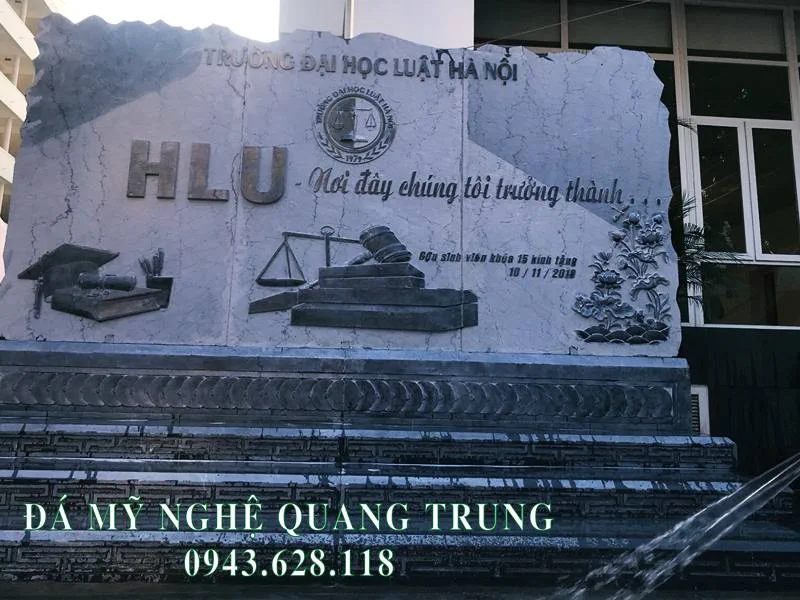 Tư vấn, thi công, lắp đặt Bia đá tự nhiên Trường Đại học Luật Hà Nội 54 Bia da tu nhien mang dam net gia tri cua Truong Dai hoc Luat Ha Noi