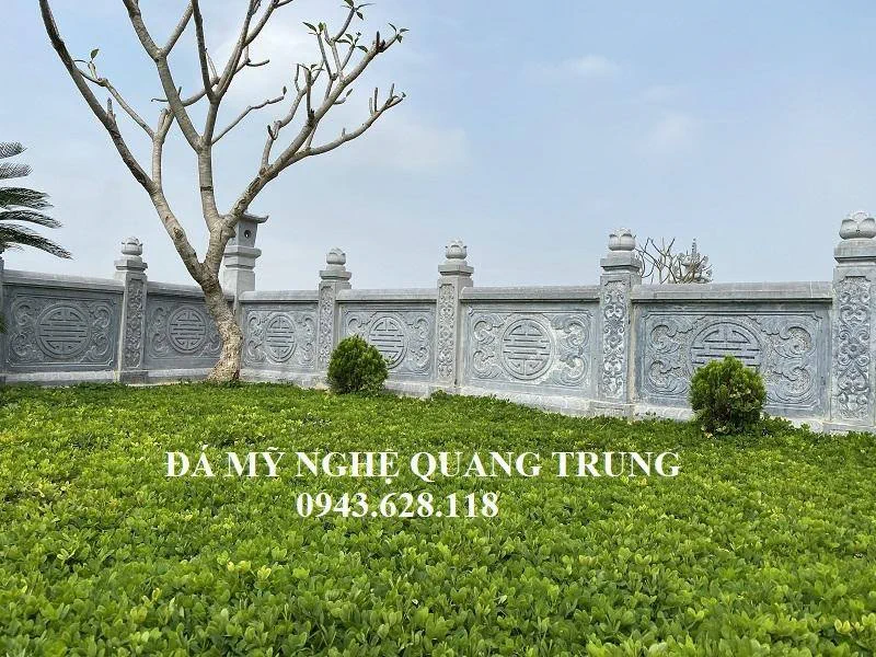 Khuon vien trong khu lang mo va Lan can da chu Tho DEP