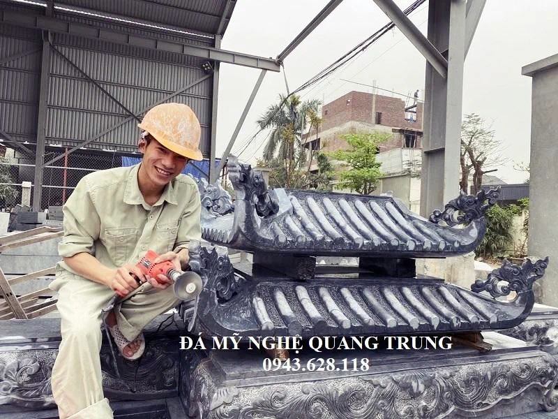 Gia cong phan Mai cua Lang tho da xanh reu