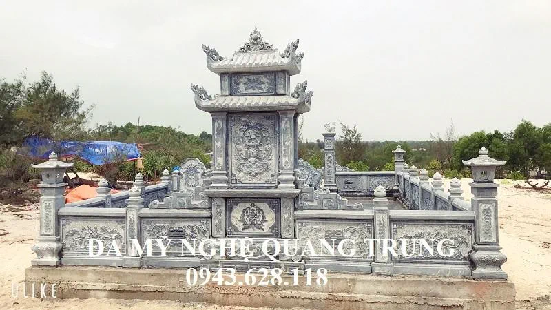 Lang mo da xanh reu voi hoa va sac net - tinh vi