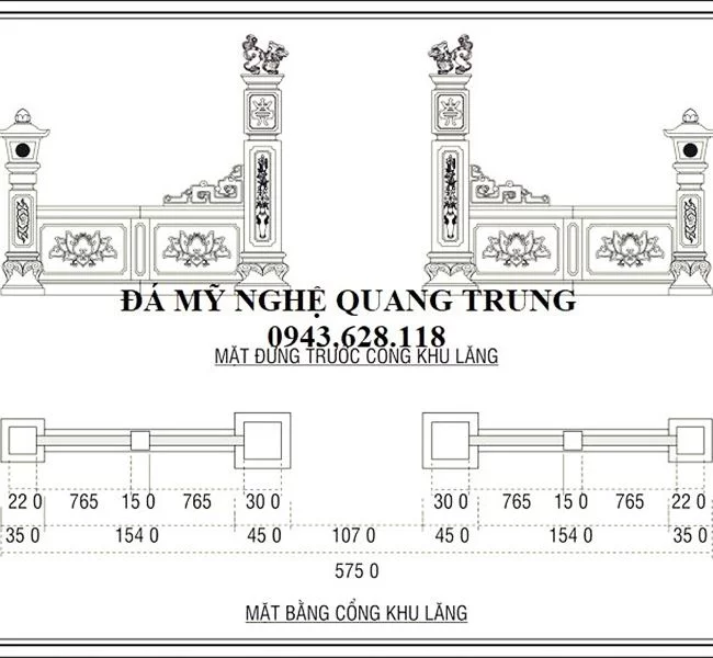 Thiet ke Mau Cong da Cua Lang mo da