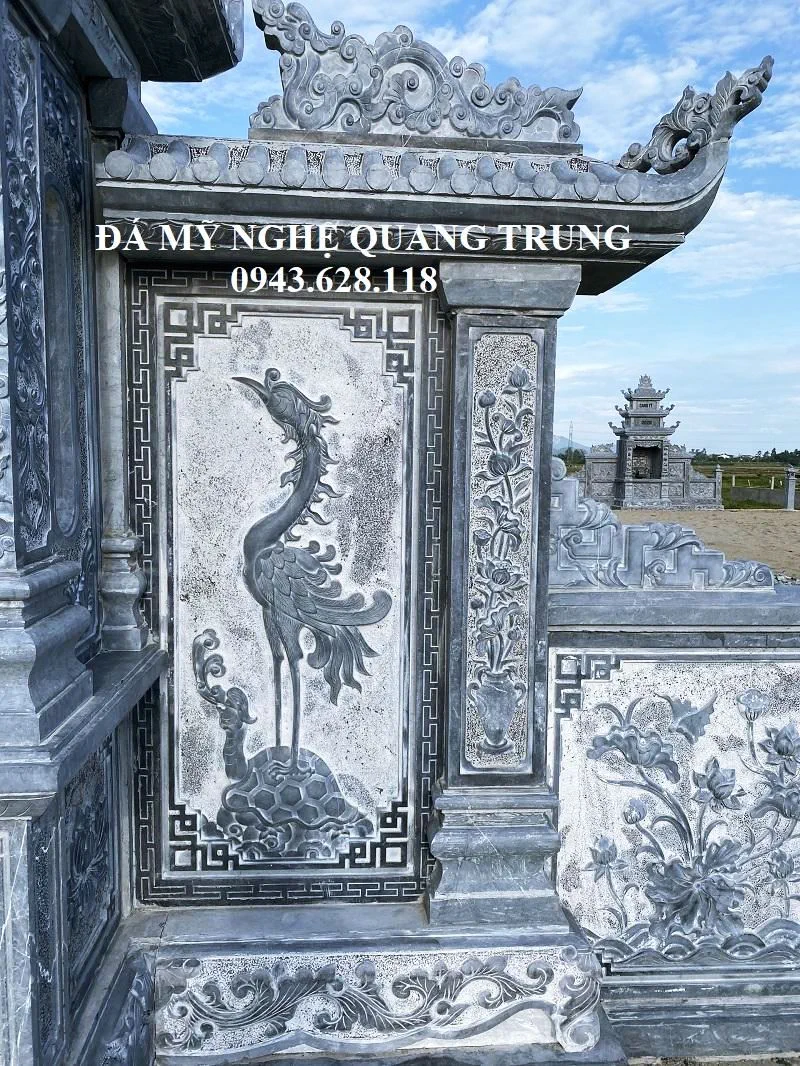 Hinh anh Hac cuoi Rua lam hoa van Lang canh cua Lang Tho Da