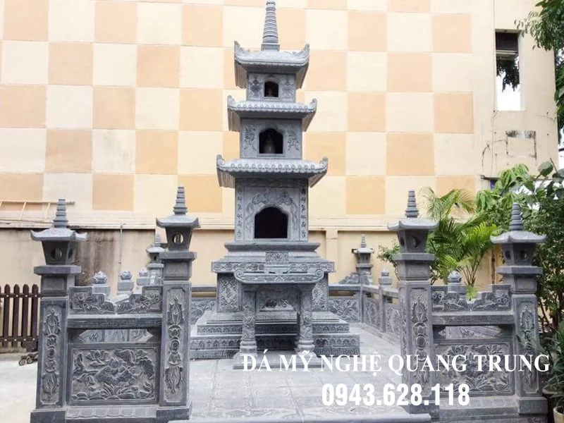 Xây Lăng mộ tháp đá (Lăng đá) đẹp Đá mỹ nghệ Quang Trung Ninh Vân, Hoa Lư, Ninh Bình