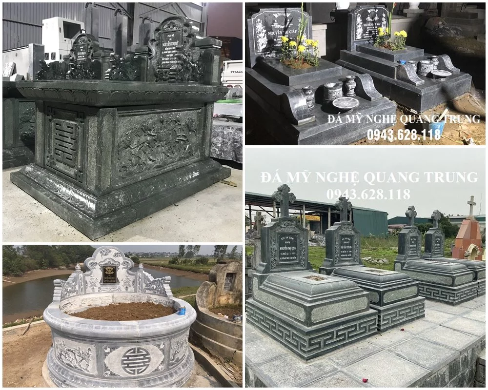 Mo Da dep - Mộ tròn, Mẫu Mộ Công giáo đẹp cao cấp hiện nay