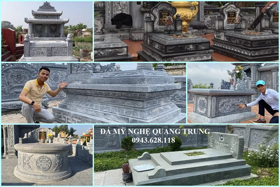 Đá mỹ nghệ Quang Trung tư vấn, xây Mộ đá đẹp, cao cấp hiện nay tại Việt Nam.