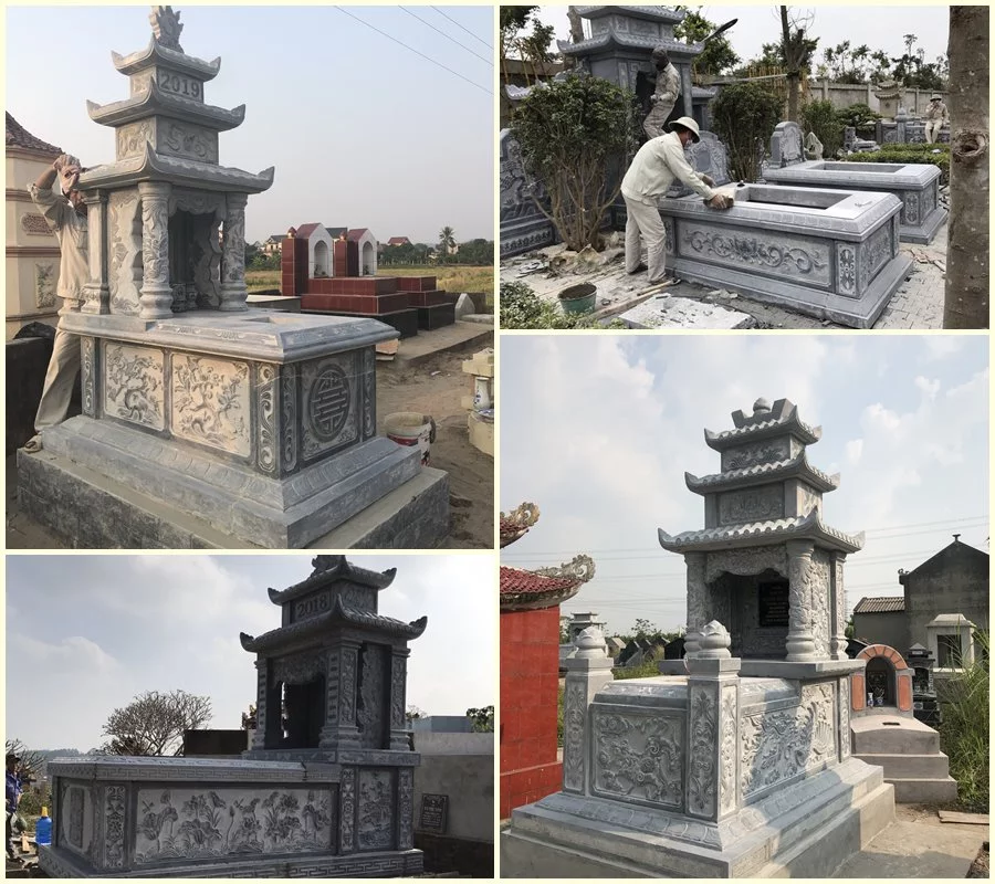 Kích thước Lăng mộ đá, Mộ đá đẹp theo chuẩn Thước Lỗ Ban 1 Kích thước lăng mộ đá mộ đá theo thước Lỗ Ban