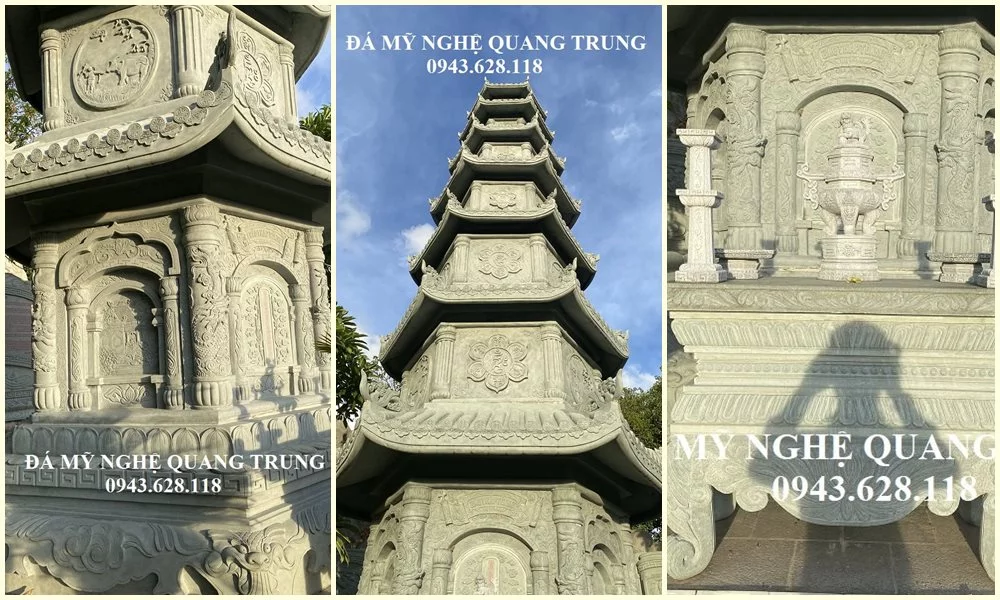 Mo Bao thap da (Vườn Bảo tháp bằng đá đẹp, cao cấp Quang Trung), chúng tôi nhận Xây Mộ tháp đá đẹp, cao cấp trên toàn quốc.