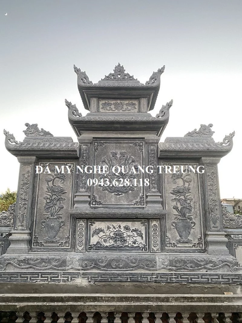 Hinh anh phia sau Lang tho da rat nguy nga va trang le