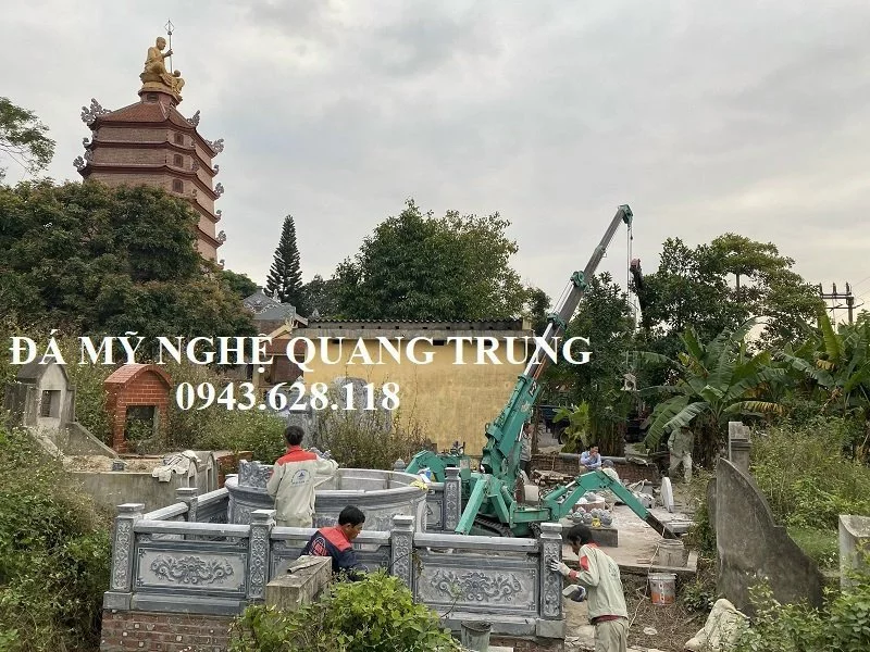 Khu Lang mo da tron dep Quang Trung xay dung