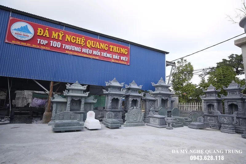 Khu trung bay san pham da che tac