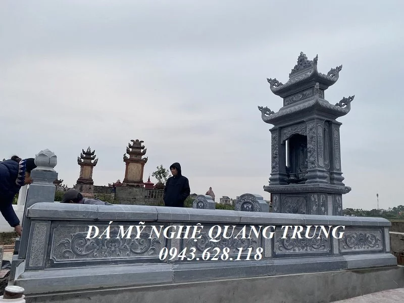 Lan can da cua Lang mo voi hoa van Bong SEN hoa dep