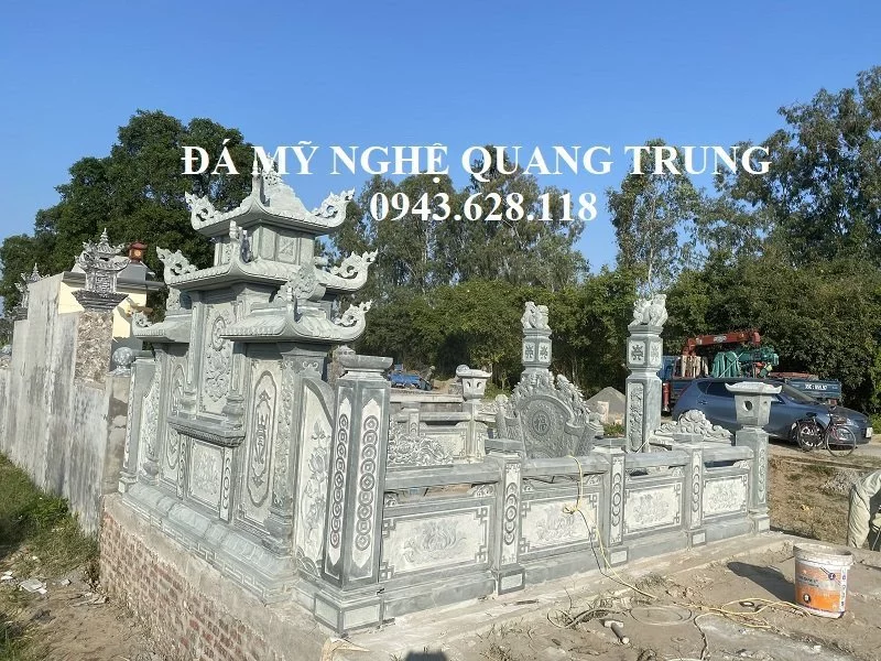Lang mo da dep tai Thai Binh bang da xanh reu