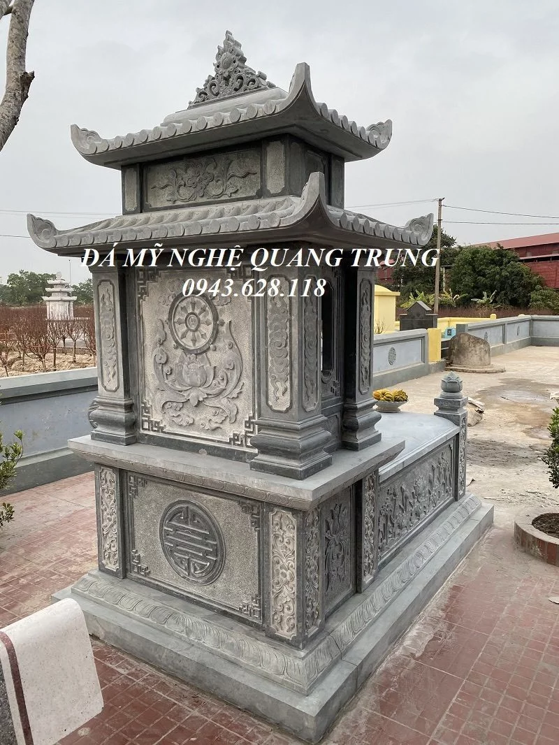 Hoa van phia sau Mo da hai mai Ninh Binh