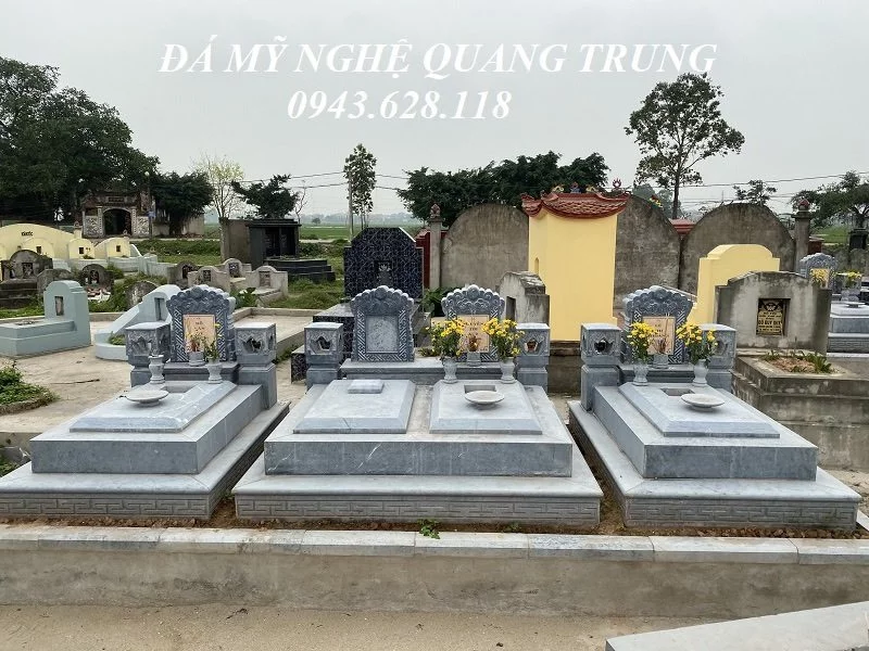Xây Mộ đá xanh Tam Sơn đẹp cho Gia đình tại Thường Tín, Hà Nội 15 Lang mo da nho cua Gia dinh tai Ha Noi